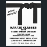 Karate gordel, Karate Class Adverteren Flyer<br><div class="desc">Karate Belt,  Karate Class Adverteren brochures door de Visitekaartje winkel.</div>