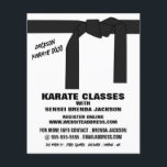 Karate gordel, Karate Class Adverteren Flyer<br><div class="desc">Karate Belt,  Karate Class Adverteren brochures door de Visitekaartje winkel.</div>