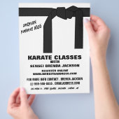 Karate gordel, Karate Class Adverteren Flyer (Hand)