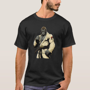 Karate Gorilla in Keikogi Japans Karateka Gorill T-shirt