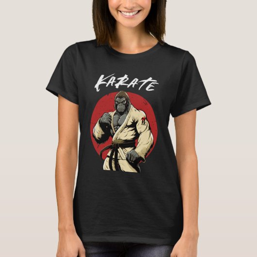 Karate Gorilla Karateka Boys en Girls Karate Gor T-shirt (Voorkant)