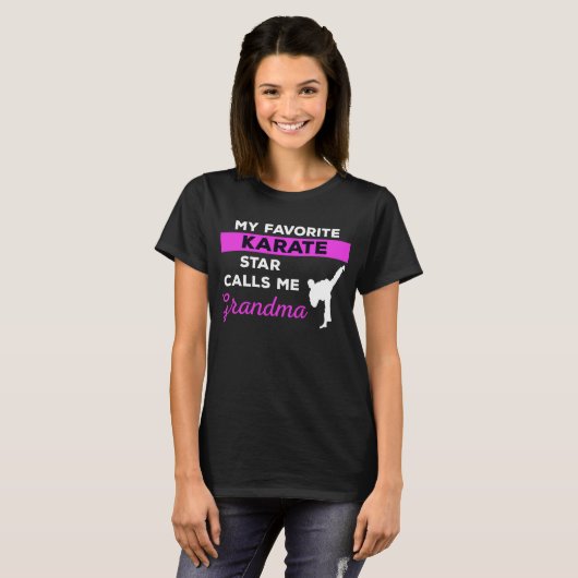 Karate Grandma T-shirt (Voorkant volledig)