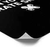 Karate Grappig St. Patricks Dag Cadeau Poster (Hoek)