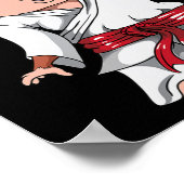 Karate Hamster Kickboksen Martial Art Jiu Jitsu Fa Poster (Hoek)