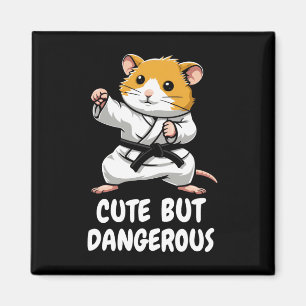 Karate Hamster Schattigee maar gevaarlijke grappig Magneet