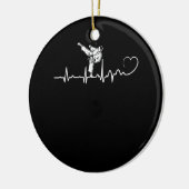 Karate Heartbeat Gift voor Karateka Keramisch Ornament (Links)