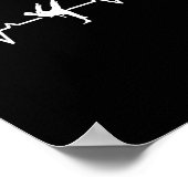 Karate Heartbeat Karate Fighter Karate Poster (Hoek)