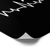 Karate Heartbeat - Martial Arts Coach Karateka Tae Poster (Hoek)