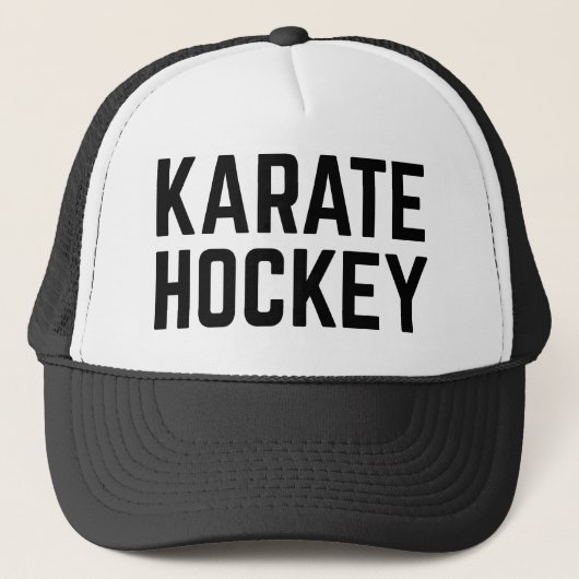 KARATE HOCKEY preekt slogan trucker hat Trucker Pet (Voorkant)