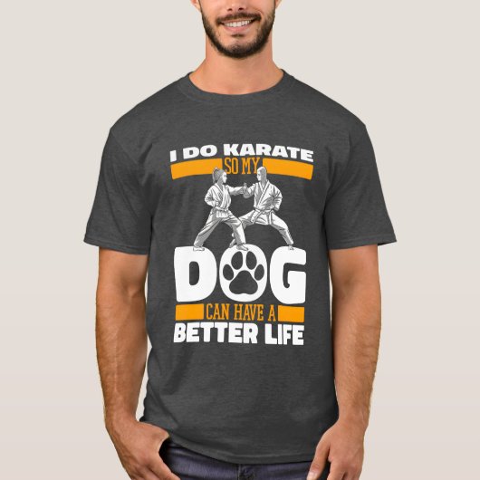 Karate Hond vrienden T-shirt (Voorkant)
