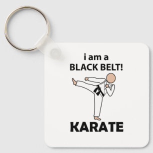 Karate ik ben een zwarte band Karate Sleutelhanger