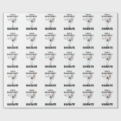 Karate Ik ben een Zwarte Gordel Karate Cadeaupapier (Vlak)