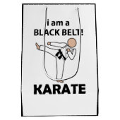 Karate Ik ben een Zwarte Gordel Karate Medium Cadeauzakje (Achterkant)