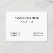 Karate Ik ben een Zwarte Gordel Karate Visitekaartje (Achterkant)