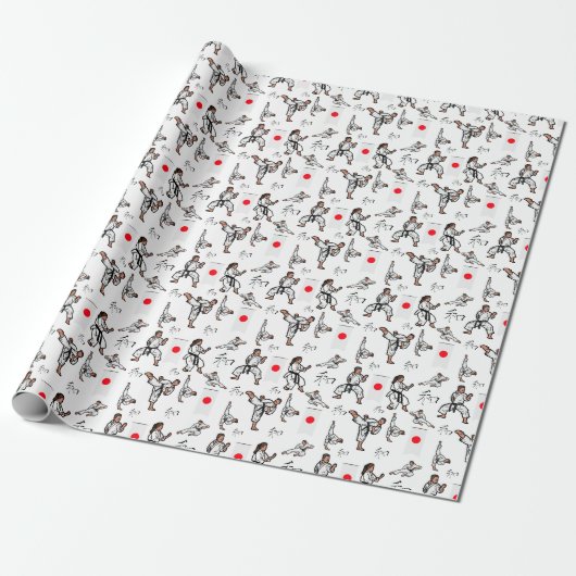 Karate Inpakpapier (Uitgerold)