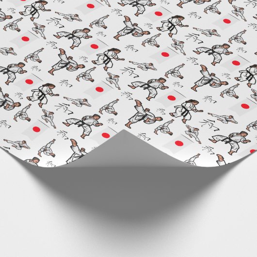 karate-inpakpapier cadeaupapier (Hoek)