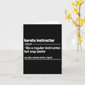 Karate instructeur als een gewone instructeur, maa kaart (Gele Bloem)
