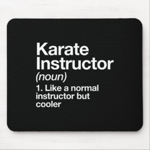 Karate instructeur definitie grappige vechtsporten muismat