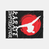 Karate instructeur Karate leraar Karate instructeu Fleece Deken (Voorkant (Horizontaal))