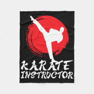 Karate instructeur Karate leraar Karate instructeu Fleece Deken