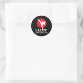 Karate instructeur Karate leraar Karate instructeu Ronde Sticker (Tas)