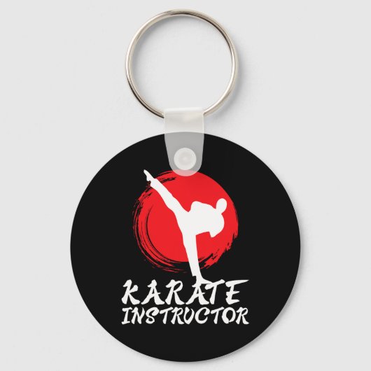 Karate instructeur Karate leraar Karate instructeu Sleutelhanger (Voorkant)