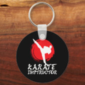 Karate instructeur Karate leraar Karate instructeu Sleutelhanger (Voorkant)