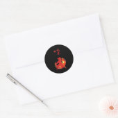 Karate instructeur Karate studenten Karate Calligr Ronde Sticker (Envelop)