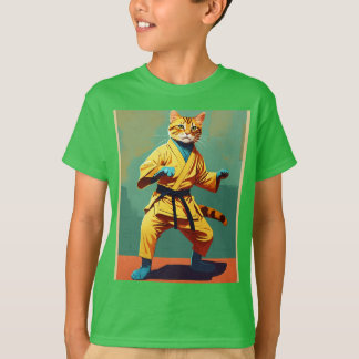 Karate instructeur kat kids T-shirt
