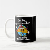 Karate instructeur Kerst Grappig Taco Pun Quote Koffiemok (Links)