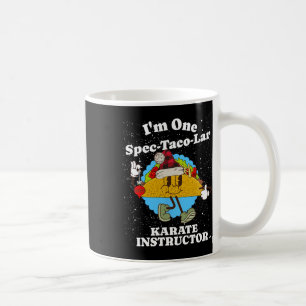 Karate instructeur Kerst Grappig Taco Pun Quote Koffiemok