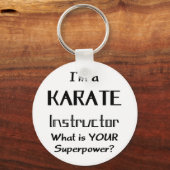 karate instructeur sleutelhanger (Voorkant)