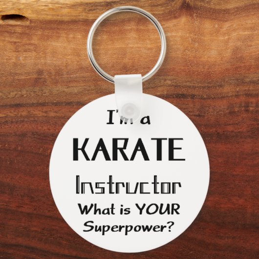 karate instructeur sleutelhanger (Voorkant)