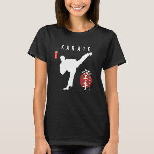 Karate Instructor Japans Kanji Calligraphy Kara T-shirt