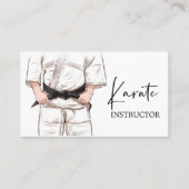 Karate Instructor Sensei Gi Visitekaartje (Voorkant)