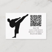 Karate Instructor Visitekaartje (Achterkant)