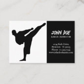Karate Instructor Visitekaartje (Voorkant)