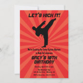 Karate Invitations, Dojo Invitations Kaart (Voorkant)