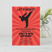 Karate Invitations, Dojo Invitations Kaart (Staand voorkant)