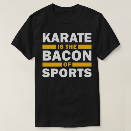 Karate is de ruggengraat van sport Funny Karate s T-shirt (Design voorkant)