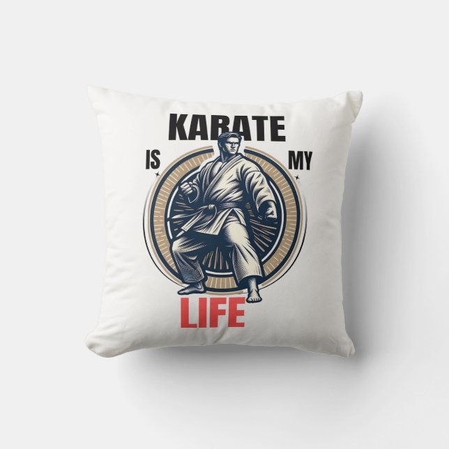 Karate is mijn leven - Karate Design Kussen (Voorkant)
