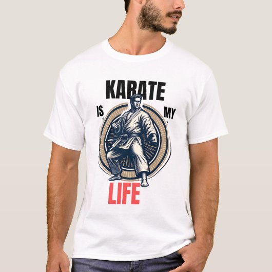 Karate is mijn leven - Karate Design T-shirt (Voorkant)