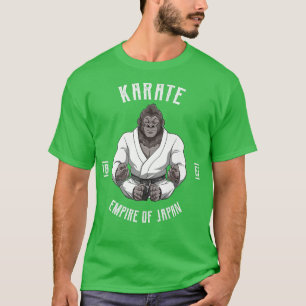 Karate Japan Okinawa Gorilla Karate Japanse mart T-shirt