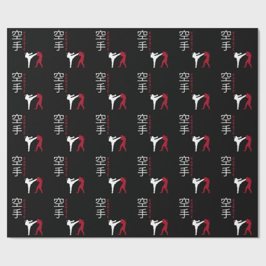 Karate Japans martial Arts Cadeaupapier (Vlak)