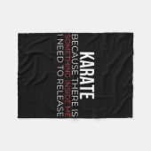 Karate Japanse Martial Arts Shotokan Martial Arti Fleece Deken (Voorkant (Horizontaal))