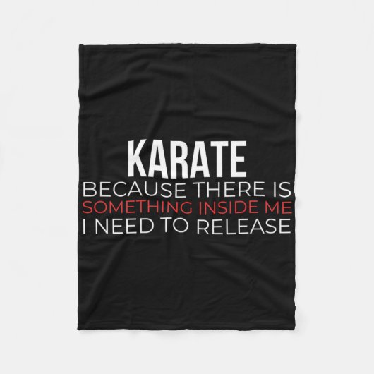 Karate Japanse Martial Arts Shotokan Martial Arti Fleece Deken (Voorkant)