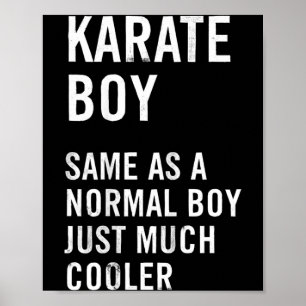 Karate Jongen Definitie Grappig Poster