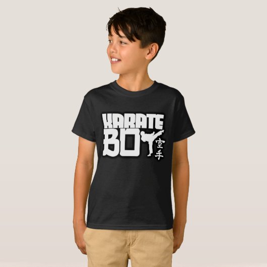Karate jongen t-shirt (Voorkant volledig)