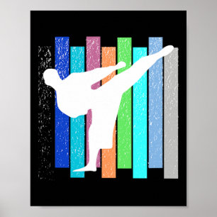 Karate Judo Kickboksen Wrestling Mannen Vrouwen Poster