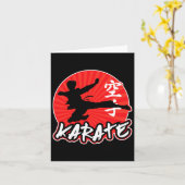 Karate Jumping Side Kick Japans Kaart (Gele Bloem)